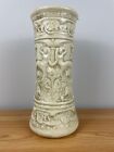 Antique Weller Pottery Vase 14” Clinton White Art Nouveau Mermaid ladies & vines