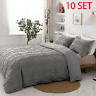 30 Piece of 10 Set Gray Duvet Cover Set With Pillow Shams King Size Bedding Set