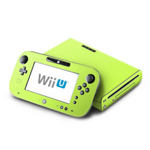 Skin for Wii U Console + Controller - Solid Lime - Decal Sticker