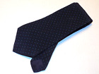 Vintage CHANEL [ PARIS ] [ DOTS/BLACK ] men's tie 100% Silk Made in Italy