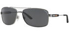 Burberry Men's Gunmetal Navigator Sunglasses - BE3074 100387 63