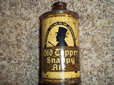Old Topper Snappy Ale cone top beer can - EMPTY - Dumper