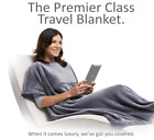 TRAVELREST 4-in-1 Travel Blanket, Ultra Plush, Wearable, Zippered Pocket 38 X 60