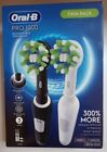 New TWIN PACK Black & White Oral-B Pro 1000 Rechargeable Toothbrushes