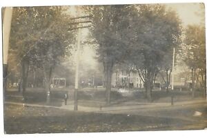 Cameron, MO Missouri 1909 RPPC Postcard, City Park Scene
