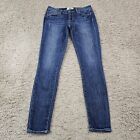 Paige Jeans Womens 26 Skinny Low Rise Dark Wash Distressed Verdugo Ultra 28x30