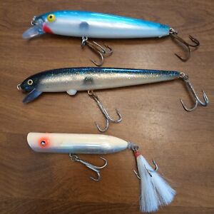 Vintage Surf Casting Fishing Lures Mixed Lot of 3 * Creek Chubb