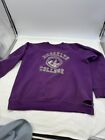 New ListingVintage 60 70s 80s Brooklyn College Purple Sweat Shirt  DISTRESSED Small ? Med ?
