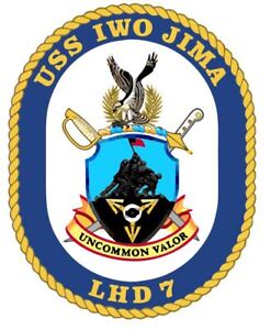 USS IWO JIMA LHD 7 Sticker Decal M846