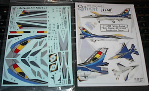 1/48 DECALS SYHART 071 BELGIAN AF F-16AM SOLO DISPLAY A/C 2012-13