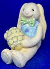 Vintage Bethany Lowe Easter Bunny Rabbit Yellow Egg Figurine