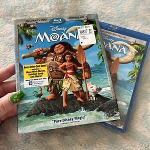 Moana Blu-ray & DVD W/Slipcover!! ••BRAND NEW•• Disney !!! Authentic