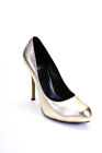 Dolce Vita Womens Round Toe Stiletto Pumps Gold Size 9