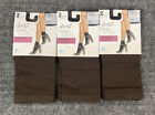 Hanes Perfect Socks Opaque Anklet Size 2 (9-12) Coffee X-Temp Sheer Toe 6 Pairs