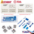 20Set AZDENT Dental Orthodontic Bracket Braces Mini Roth Slot.022/Oral Care Kit