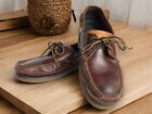 Leather Sperry Topsider Mako Collection Mens 12 M Brown Boat Deck Shoes