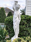 Ancient Greek Water Goddess Statue Patio Garden Faux Stone Figurine 40-inch