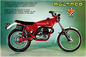 BULTACO Brochure Sherpa T 125 & 74 1976 1977 & 1978 184 185 Sales Catalog REPRO