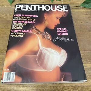 Penthouse Magazine January 1990 Stephanie Page Cover Ginger Miller Stacey Lynn