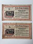 Lot of 2 STAR SOAP Big Cake Proctor & Gamble Coupons Company Vtg Nice Graphics