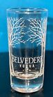 Belveldere Vodka Tree Logo Double Shot Glass etched Glass