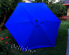 Patio Umbrella Top Canopy Replacement Cover fit 10ft 6 ribs ROYAL BLUE