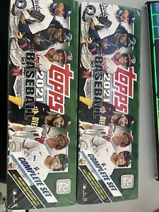 New ListingTopps 2021 MLB Baseball Complete Set Walmart Exclusive Green SEALED. Lot Of 2.