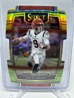 2021 NFL Select Joe Burrow Concourse DIE CUT Yellow and Green PRIZM Bengals
