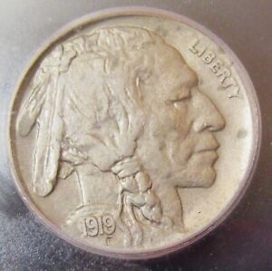 1919-D Buffalo Nickel 5C. ICG EF45. PQ Coin!