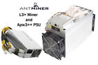 Antminer L3+ ASIC Scrypt Miner w/ Bitmain APW3++ Power Supply PSU Litecoin Doge