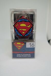 NEW Superman USB 2.0 Flashdrive 16GB DC Comics Collectible Keychain eKids 10G7D0