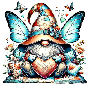 🎨 Digi Art Garden Gnomes Adult Coloring Book 50 Different Yard Patterns