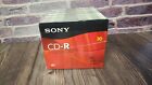 SONY CD-R BLANK DISC 30 PACK  WITH SLIM LINE JEWEL CASES - FACTORY SEALED
