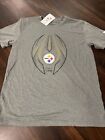 New Nike Pittsburgh Steelers NFL Football Short Sleeve Shirt Size XL Gray