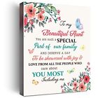 To My Aunt Saying - Hangable Canvas Poem Prints Framed Poster Beautiful Aunt