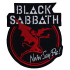 Black Sabbath Never Say Die! Sew-on Patch | English Heavy Metal Music Band Logo