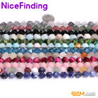 Round Faceted Gemstone Loose Beads For Jewelry Making Strand 15