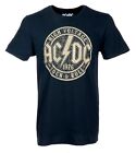 Men's AC/DC 1976 High Voltage Rock & Roll Album Vintage Look T Shirt, Black M