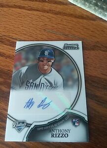 2011 Bowman Sterling Rookie Autographs Anthony Rizzo Rookie Auto
