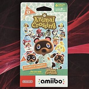 Nintendo Animal Crossing Series 5 amiibo Cards 6-pack ✅ NEW IN HAND ✅