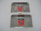 1953 - 1956 Ford F100 Pickup Truck Step Plates w/ Logo + BONUS Mounting Kit (For: More than one vehicle)