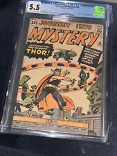 Journey Into Mystery #83 CGC 5.5 OW/W Origin & 1st app of Thor KEY Kirby 1962