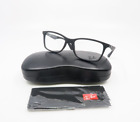 Ray-Ban RB 7047 5196 54mm Matte Black Rectangle  New Eyeglasses.