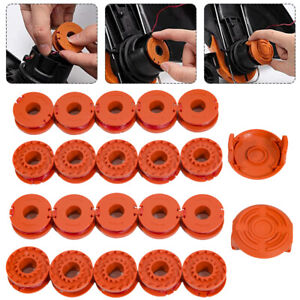 20-pack WA0010 Grass Trimmer Spools Line + 2 Caps For WORX Weed Eater Edger