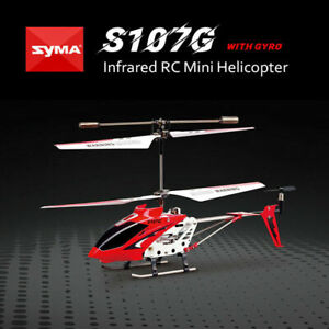 Syma S107 Mini Remote Control Helicopter Phantom 3CH 3.5Channel w/ Gyro RTF Red