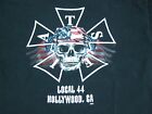 IATSE Local 44  Property Props Prop film Union Hollywood CA skull flag shirt XL