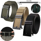Mens Ratchet Belt 1.3 inch Nylon Web Belts for Men with Automatic Slide Buckle