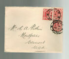 1920s Durban Natal South Africa Transvaal cover to Vermont USA