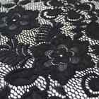 58'' Caroline Floral Scalloped Nylon Stretch Lace Fabric by the yard - Style 686