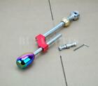 Adjustable Red Short shifter + NeoChrome Type-R Style Knob for Integra / Civic (For: Honda)